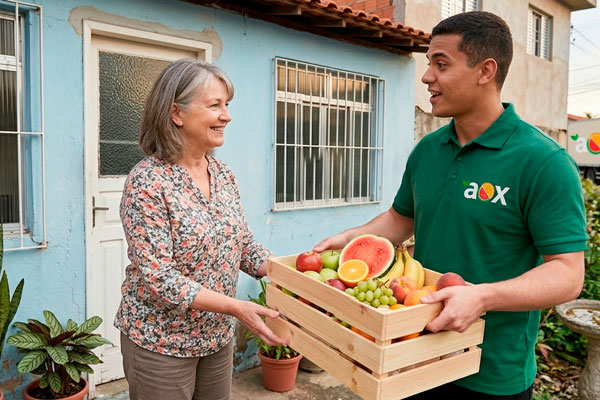 Frutas, legumes e verduras frescas da AOX Hortifruti